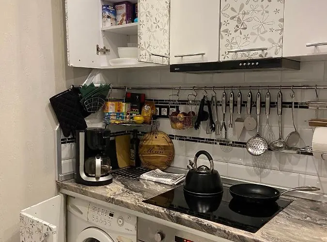 Frendly Flat Free Wifi & Parking Kitchen Equipment Cosy リガ